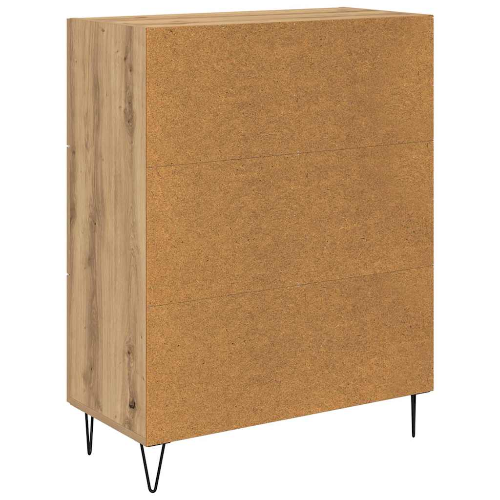 Med Skuff Artisan Eik 69.5 X 34 X 90 Cm Konstruert Tre