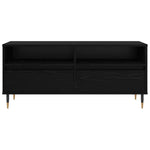 Tv-Skap Svart Eik 100 X 34,5 X 44,5 Cm Ingeniørtre Og Jern