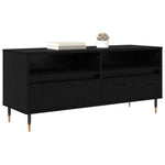 Tv-Skap Svart Eik 100 X 34,5 X 44,5 Cm Ingeniørtre Og Jern