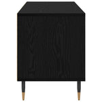 Tv-Skap Svart Eik 100 X 34,5 X 44,5 Cm Ingeniørtre Og Jern