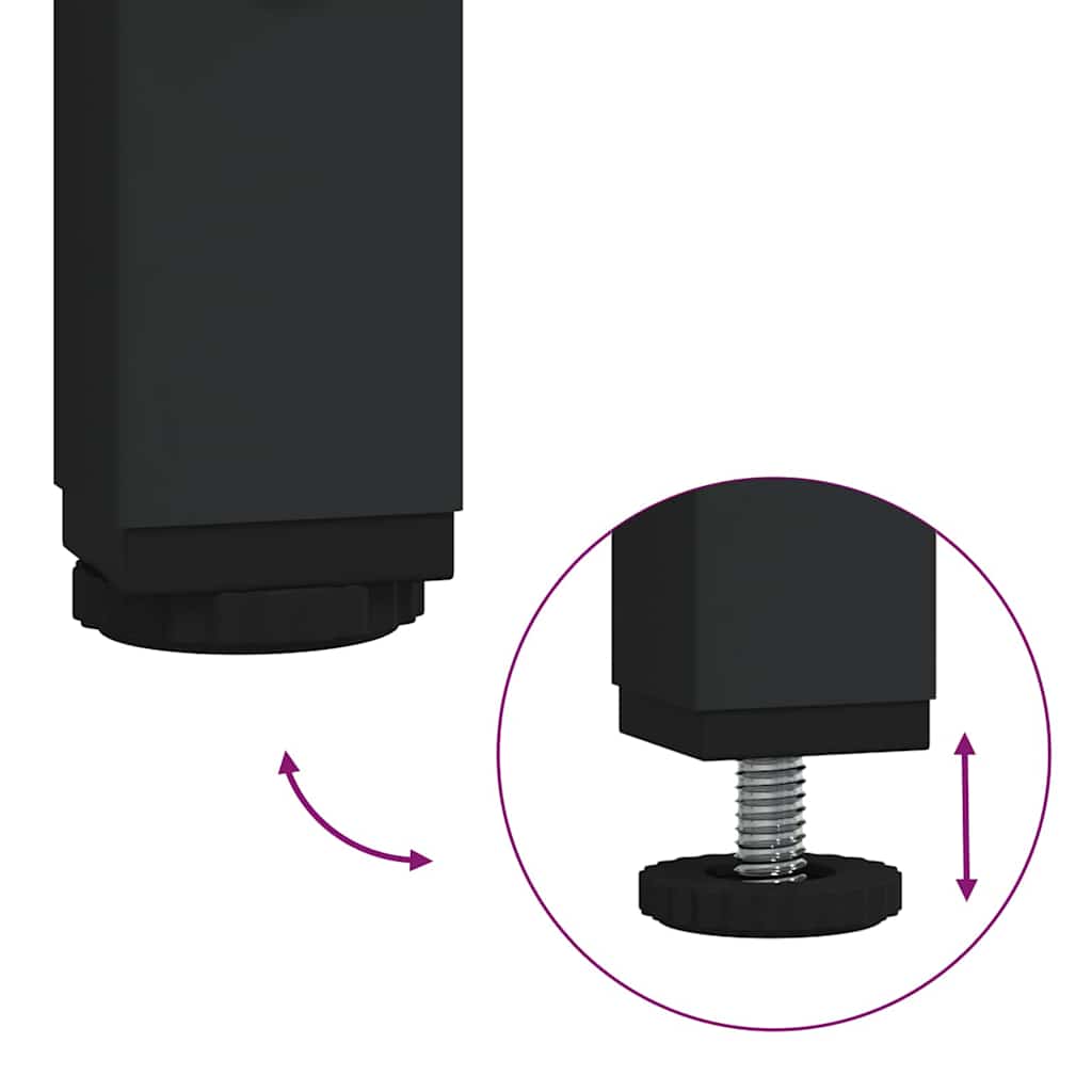 Kaffebord 2 Pcs Svart Eik Konstruert Tre