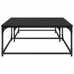 Kaffebord 2 Pcs Svart Eik Konstruert Tre