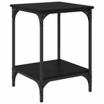 Kaffebord Svart Eik 40 X 40 X 55 Cm Konstruert Tre