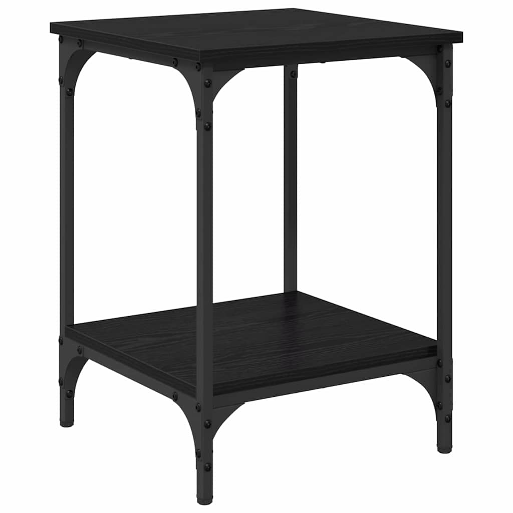 Kaffebord Svart Eik 40 X 40 X 55 Cm Konstruert Tre