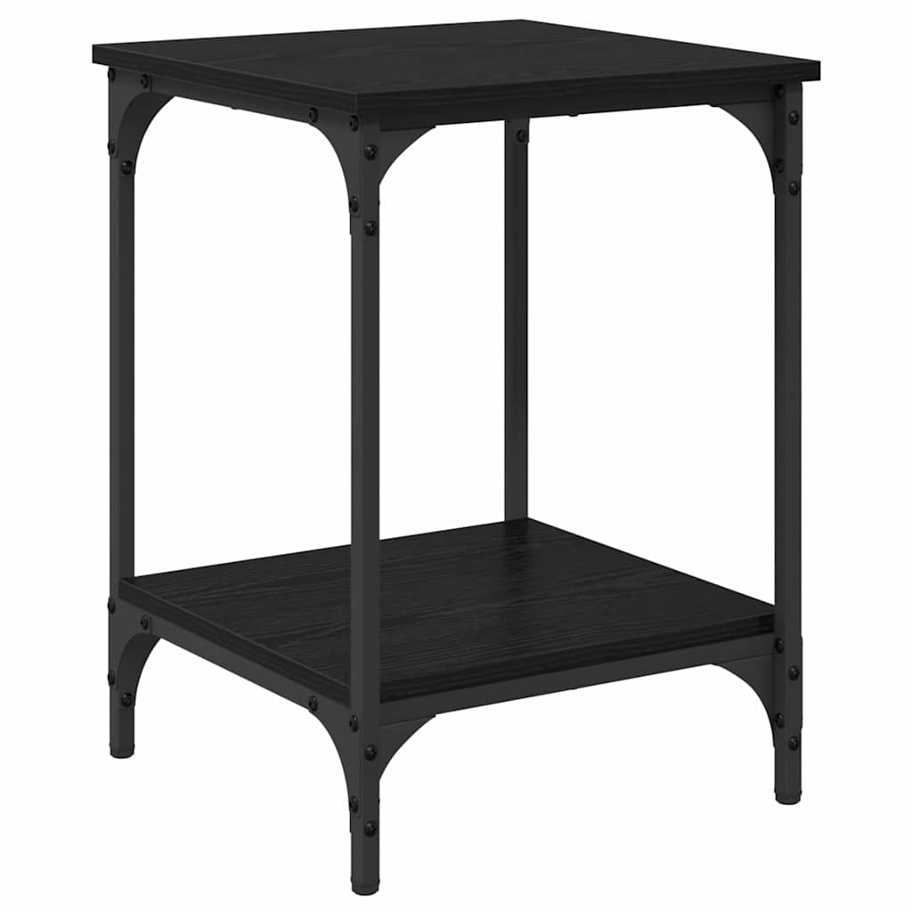 Kaffebord Svart Eik 40 X 40 X 55 Cm Konstruert Tre