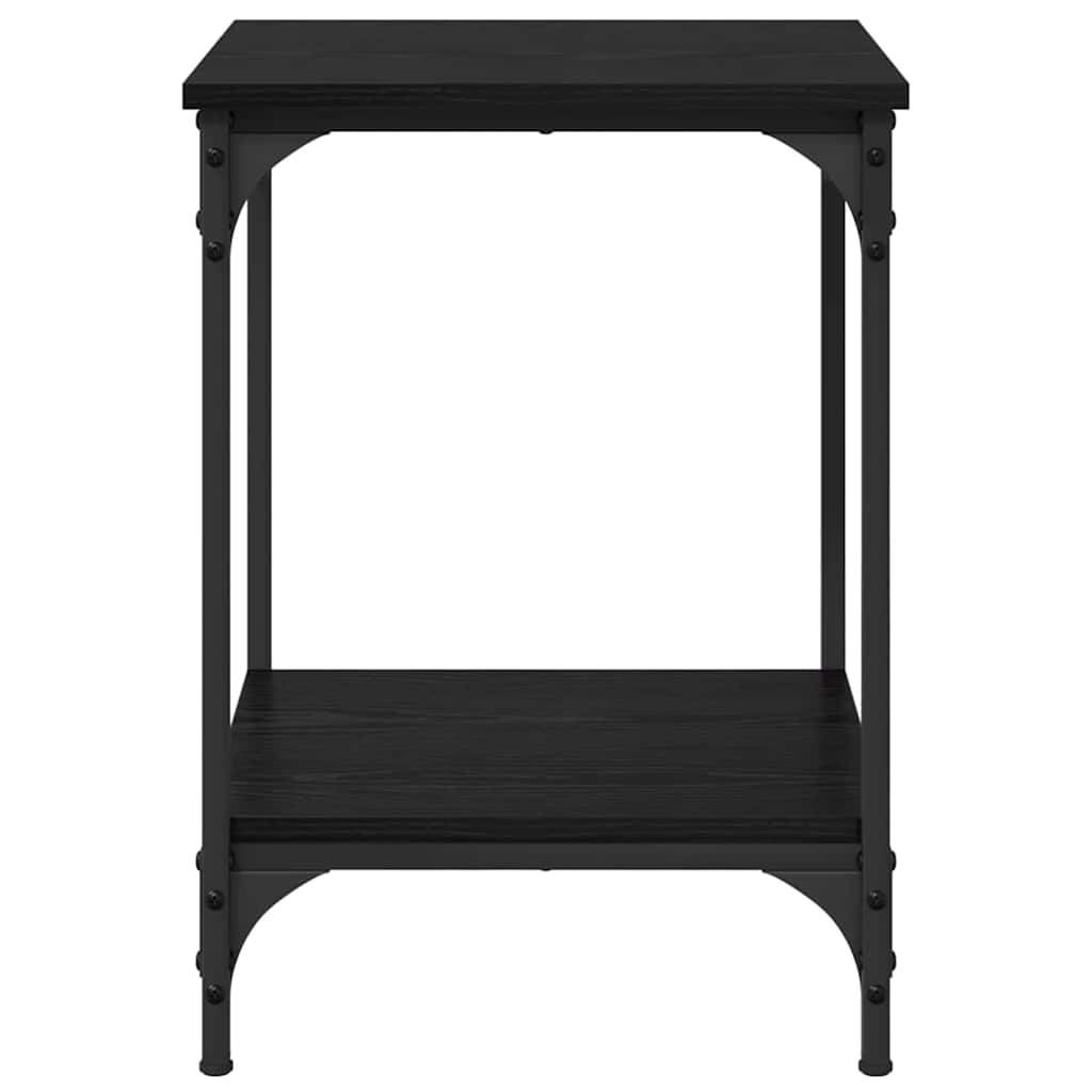 Kaffebord Svart Eik 40 X 40 X 55 Cm Konstruert Tre