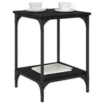 Kaffebord Svart Eik 40 X 40 X 55 Cm Konstruert Tre