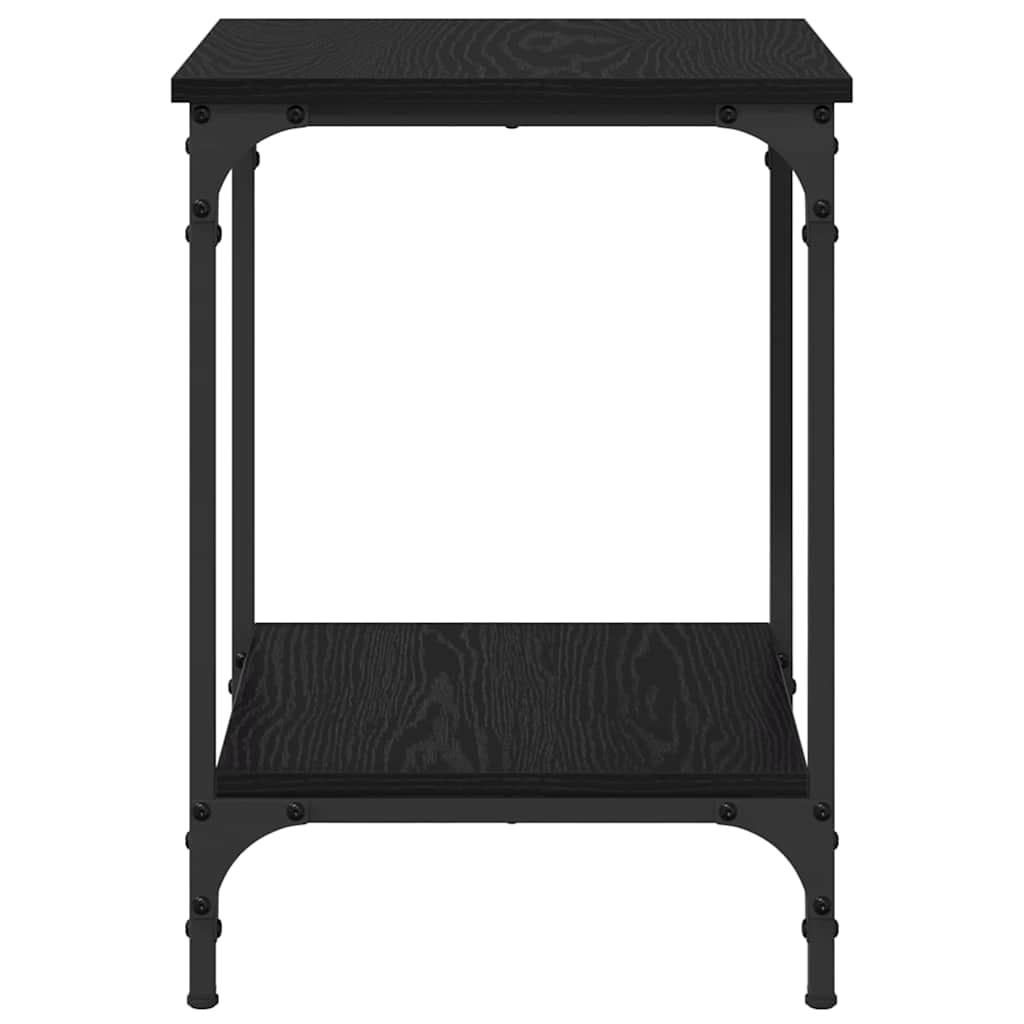 Kaffebord Svart Eik 40 X 40 X 55 Cm Konstruert Tre