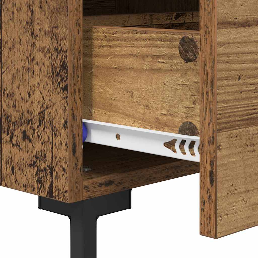 Nattbordskap Gammelt Tre 40 X 35 X 47,5 Cm Konstruert Tre