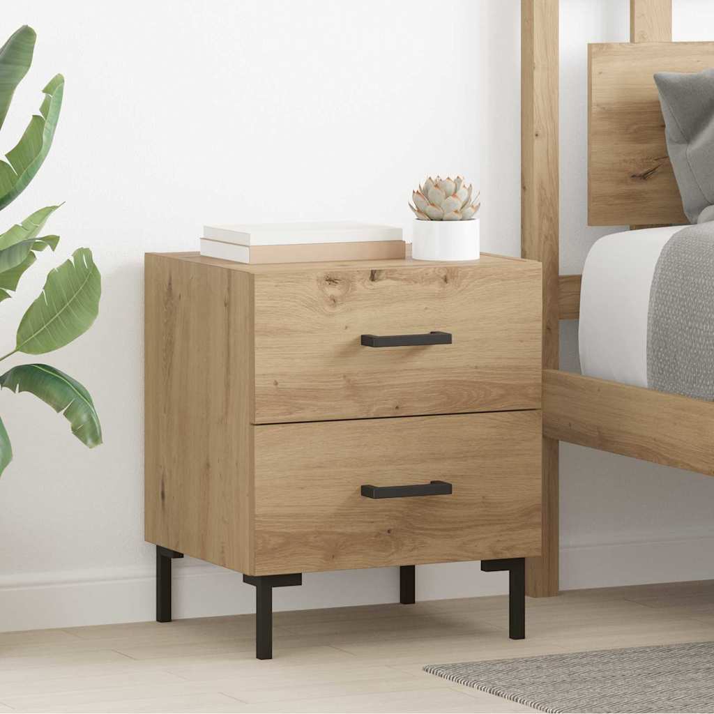 Nattbordskap Artisan Eik 40 X 35 X 47,5 Cm Konstruert Tre