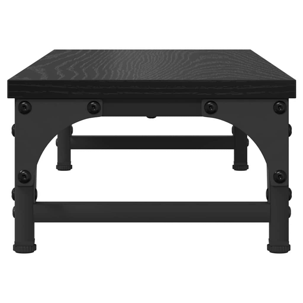 Skjerm Stativ Svart Eik 55 X 23 X 14 Cm Konstruert Tre