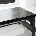 Skjerm Stativ Svart Eik 85 X 23 X 15,5 Cm Konstruert Tre