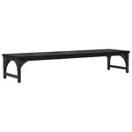 Skjerm Stativ Svart Eik 85 X 23 X 15,5 Cm Konstruert Tre