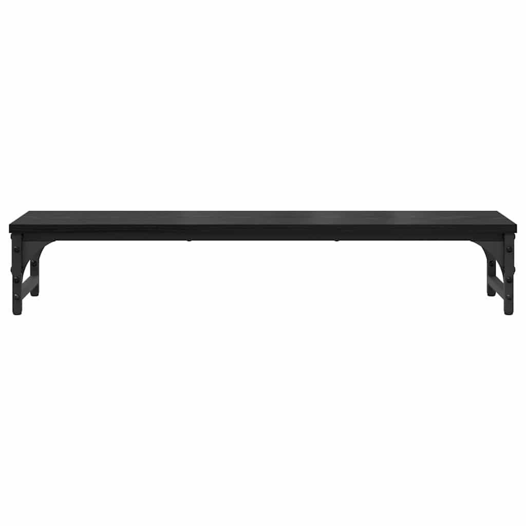 Skjerm Stativ Svart Eik 85 X 23 X 15,5 Cm Konstruert Tre