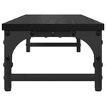 Skjerm Stativ Svart Eik 85 X 23 X 15,5 Cm Konstruert Tre