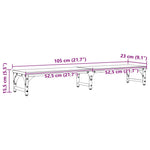 Skjerm Stativ Artisan Eik 105 X 23 X 15,5 Cm Konstruert Tre