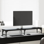Skjerm Stativ Svart Eik 105 X 23 X 15,5 Cm Konstruert Tre