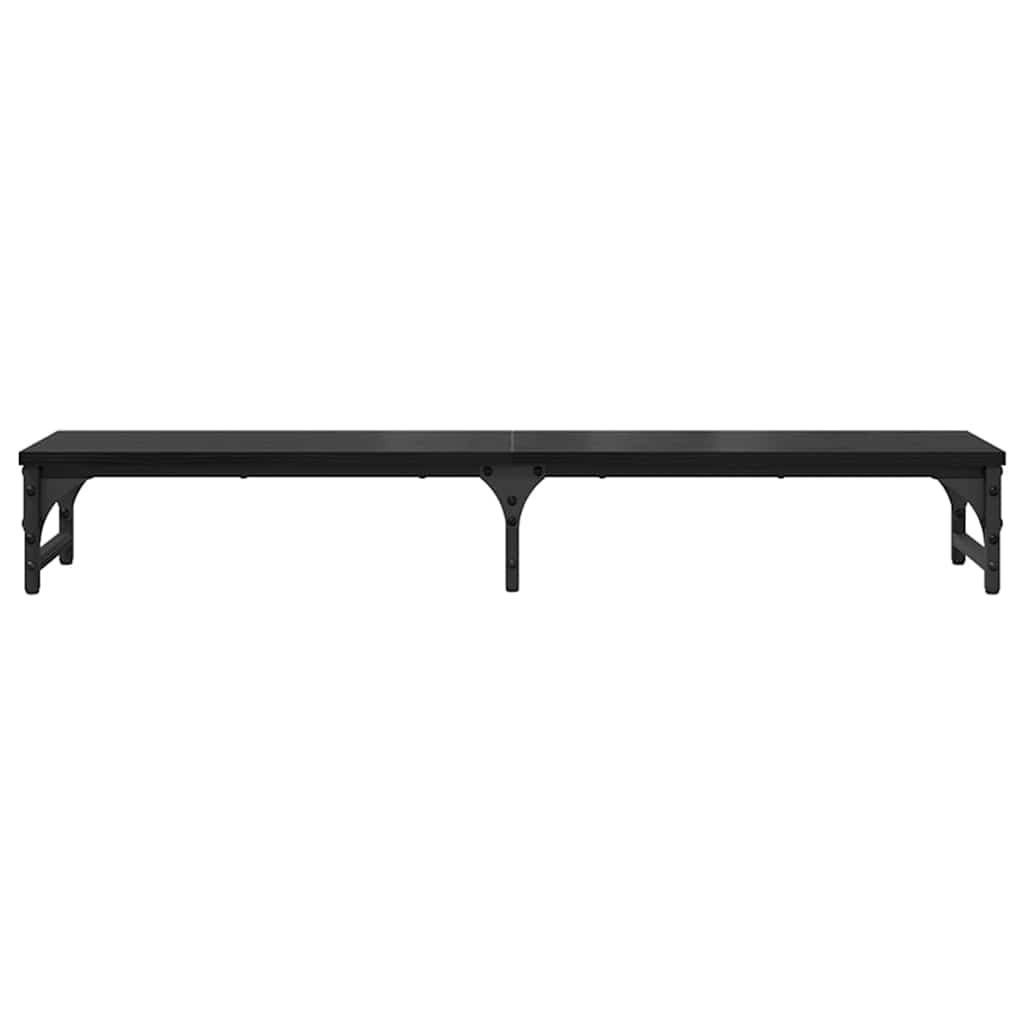 Skjerm Stativ Svart Eik 105 X 23 X 15,5 Cm Konstruert Tre
