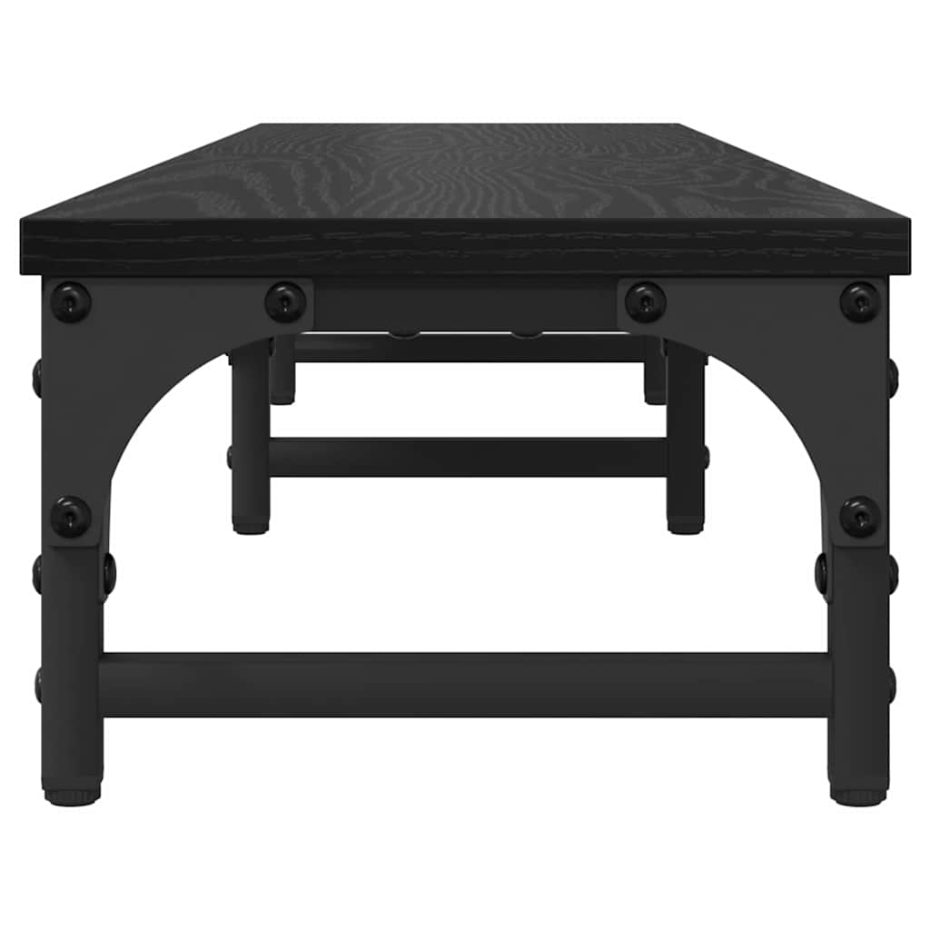 Skjerm Stativ Svart Eik 105 X 23 X 15,5 Cm Konstruert Tre
