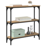 Konsollbord Artisan Eik 75 X 22.5 X 75 Cm Ingeniørtre Og Metall