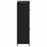 Høyskap Svart Eik 62 X 32 X 106,5 Cm Konstruert Tre
