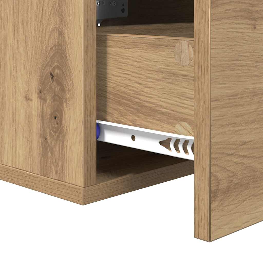 Nattbordskap Artisan Eik 35 X 35 X 20 Cm Konstruert Tre