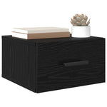 Nattbordskap Svart Eik 35 X 35 X 20 Cm Konstruert Tre