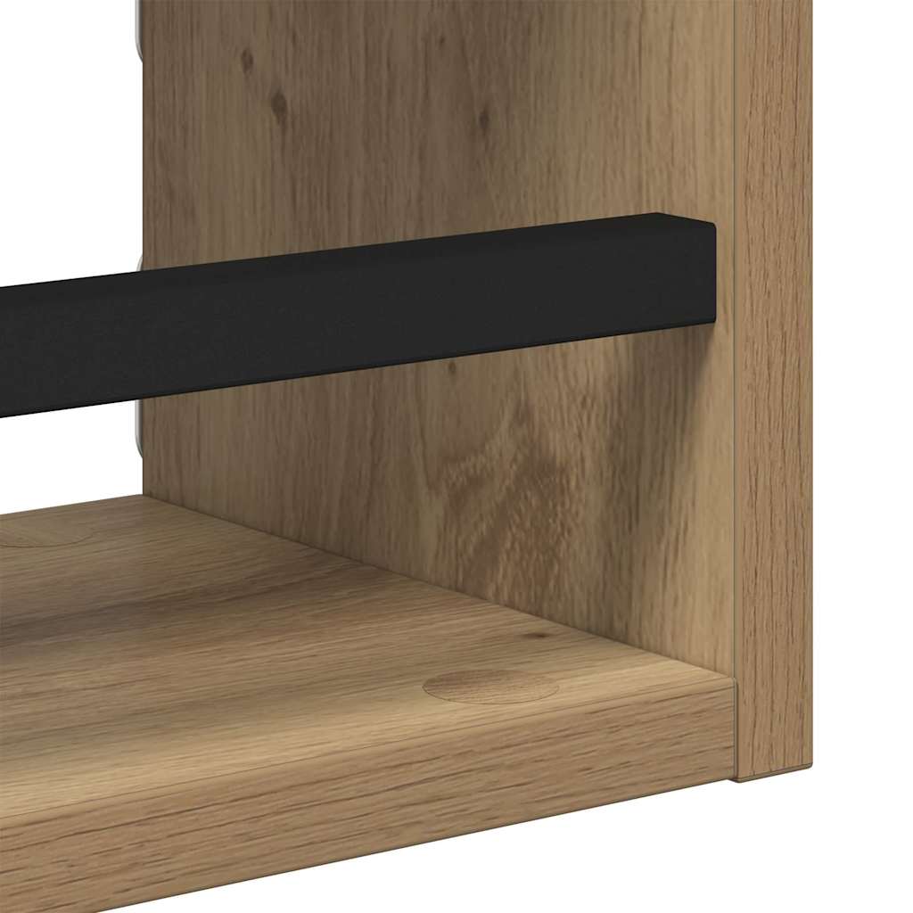 Vegghyllesett 3 Pcs Artisan Eik 40X16X14Cm Konstruert Tre