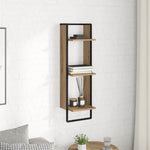 Vegghylle Med Hylle Artisan Eik 30 X 25 X 100 Cm Konstruert Tre