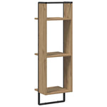 Vegghylle Med Hylle Artisan Eik 30 X 25 X 100 Cm Konstruert Tre