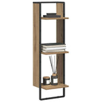 Vegghylle Med Hylle Artisan Eik 30 X 25 X 100 Cm Konstruert Tre