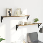 Vegghyller 2 Pcs Artisan Eik 80 X 15 X 15,5 Cm Konstruert Tre