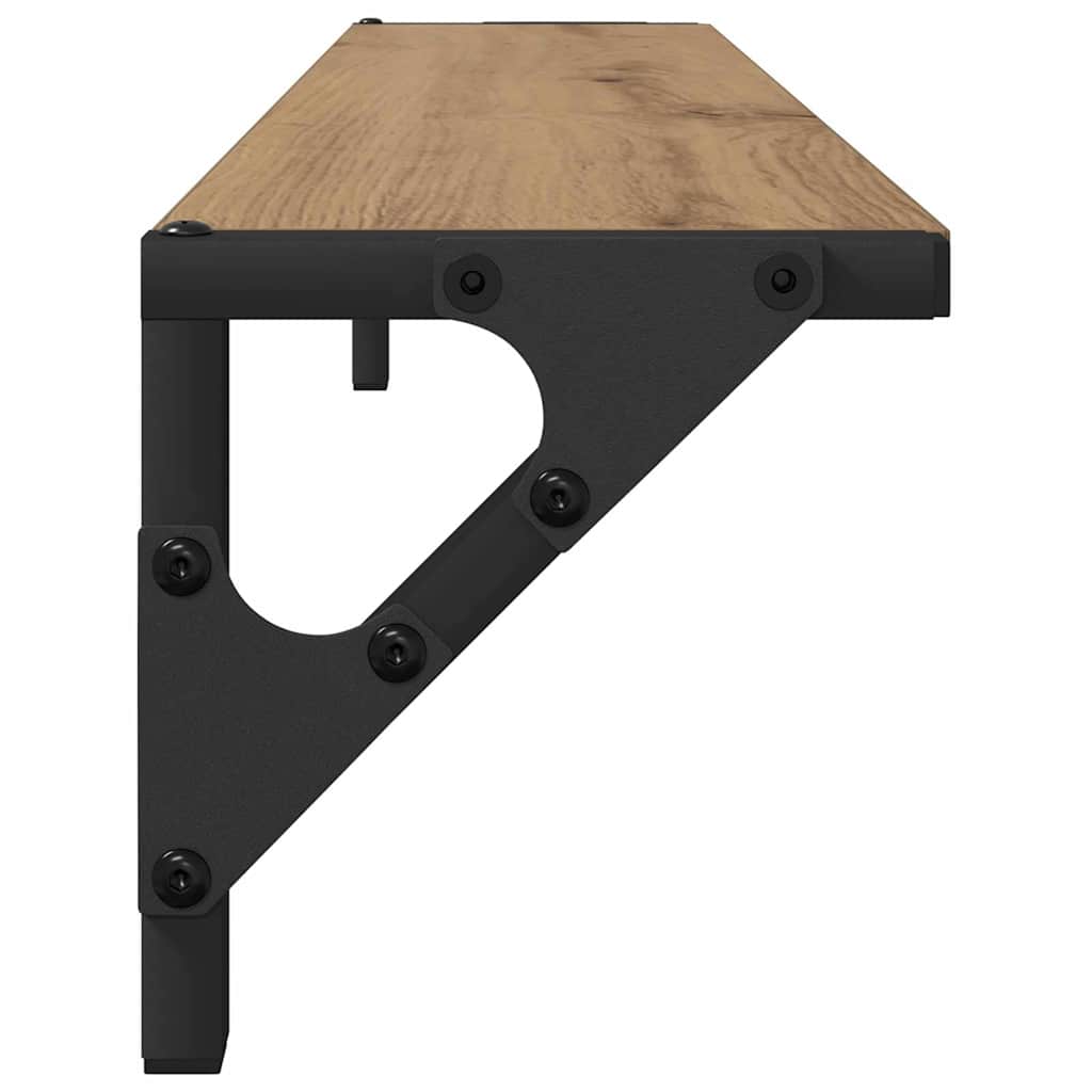 Vegghyller 2 Pcs Artisan Eik 80 X 15 X 15,5 Cm Konstruert Tre
