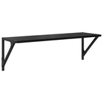 Vegghyller 2 Pcs Svart Eik 80 X 25 X 25,5 Cm Konstruert Tre