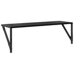 Vegghyller 2 Pcs Svart Eik 80 X 25 X 25,5 Cm Konstruert Tre