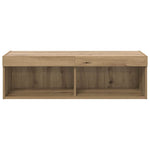 Tv Veggskap Med Led Artisan Eik 100 X 30 X 30 Cm Konstruert Tre