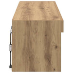 Tv Veggskap Med Led Artisan Eik 100 X 30 X 30 Cm Konstruert Tre