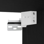 Tv Veggskap Med Led Svart Eik 40 X 30 X 40 Cm Konstruert Tre