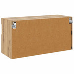 Tv Veggskap Med Led Artisan Eik 80 X 30 X 40 Cm Konstruert Tre