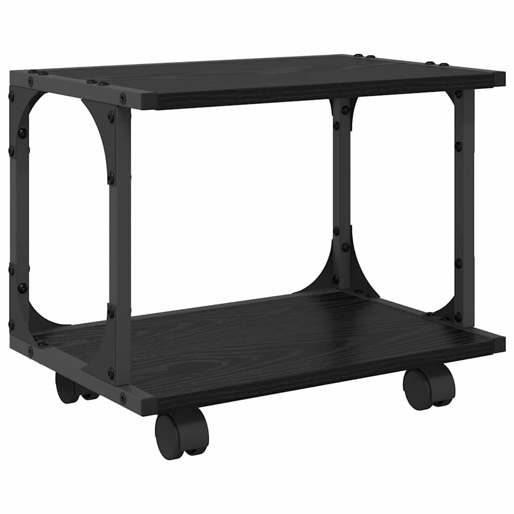 Skiverstativ Svart Eik 41 X 28 X 33.5 Cm Konstruert Tre