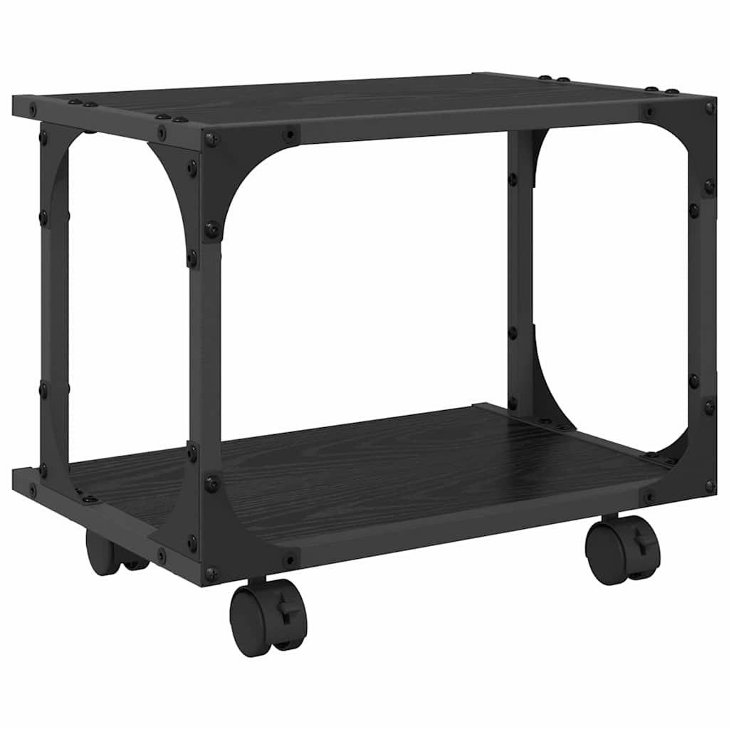 Skiverstativ Svart Eik 41 X 28 X 33.5 Cm Konstruert Tre