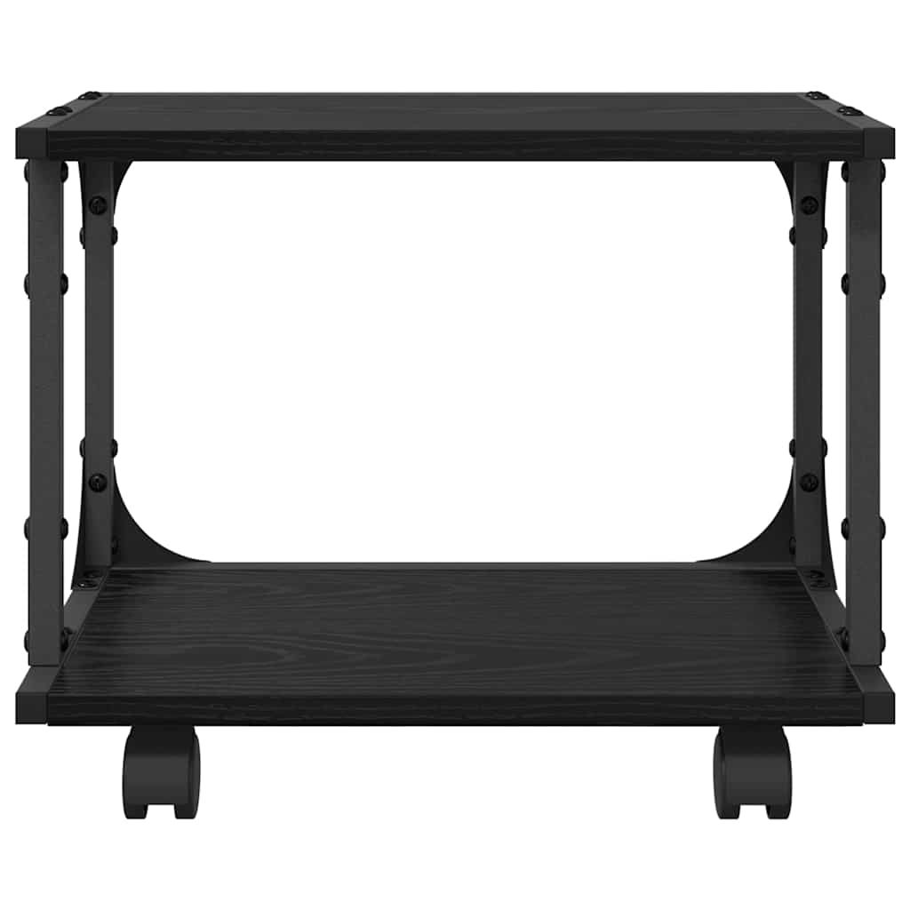 Skiverstativ Svart Eik 41 X 28 X 33.5 Cm Konstruert Tre