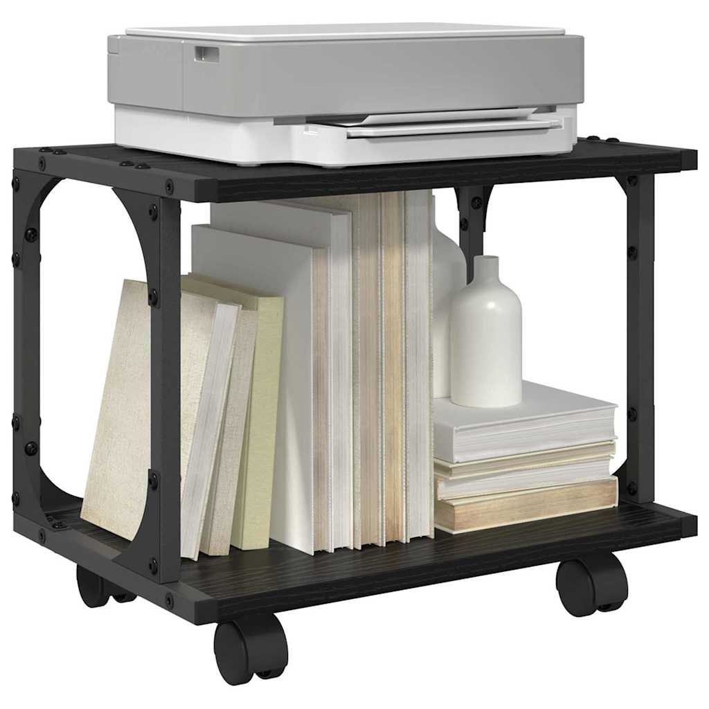 Skiverstativ Svart Eik 41 X 28 X 33.5 Cm Konstruert Tre