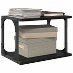 Skiverstativ Svart Eik 41 X 28 X 33.5 Cm Konstruert Tre