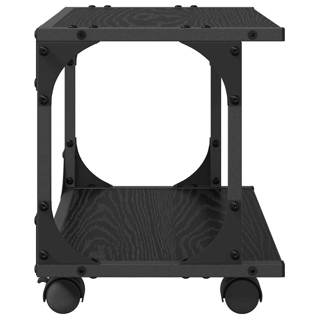 Skiverstativ Svart Eik 41 X 28 X 33.5 Cm Konstruert Tre