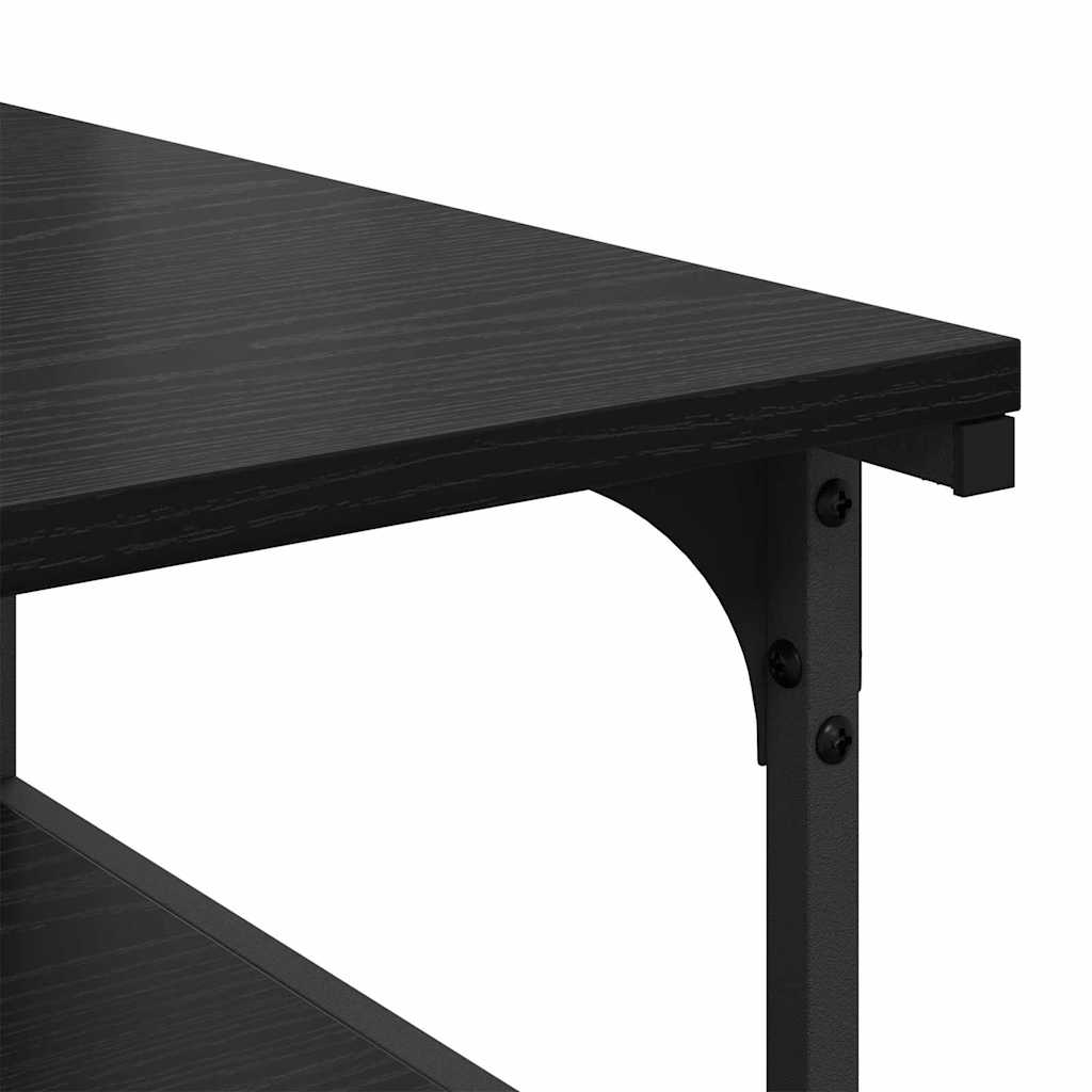Skiverstativ Svart Eik 43 X 48 X 64 Cm Konstruert Tre