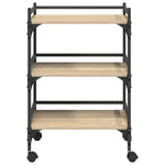 Kjøkkenvogn Sonoma Eik 50 X 35 X 75,5 Cm Konstruert Tre