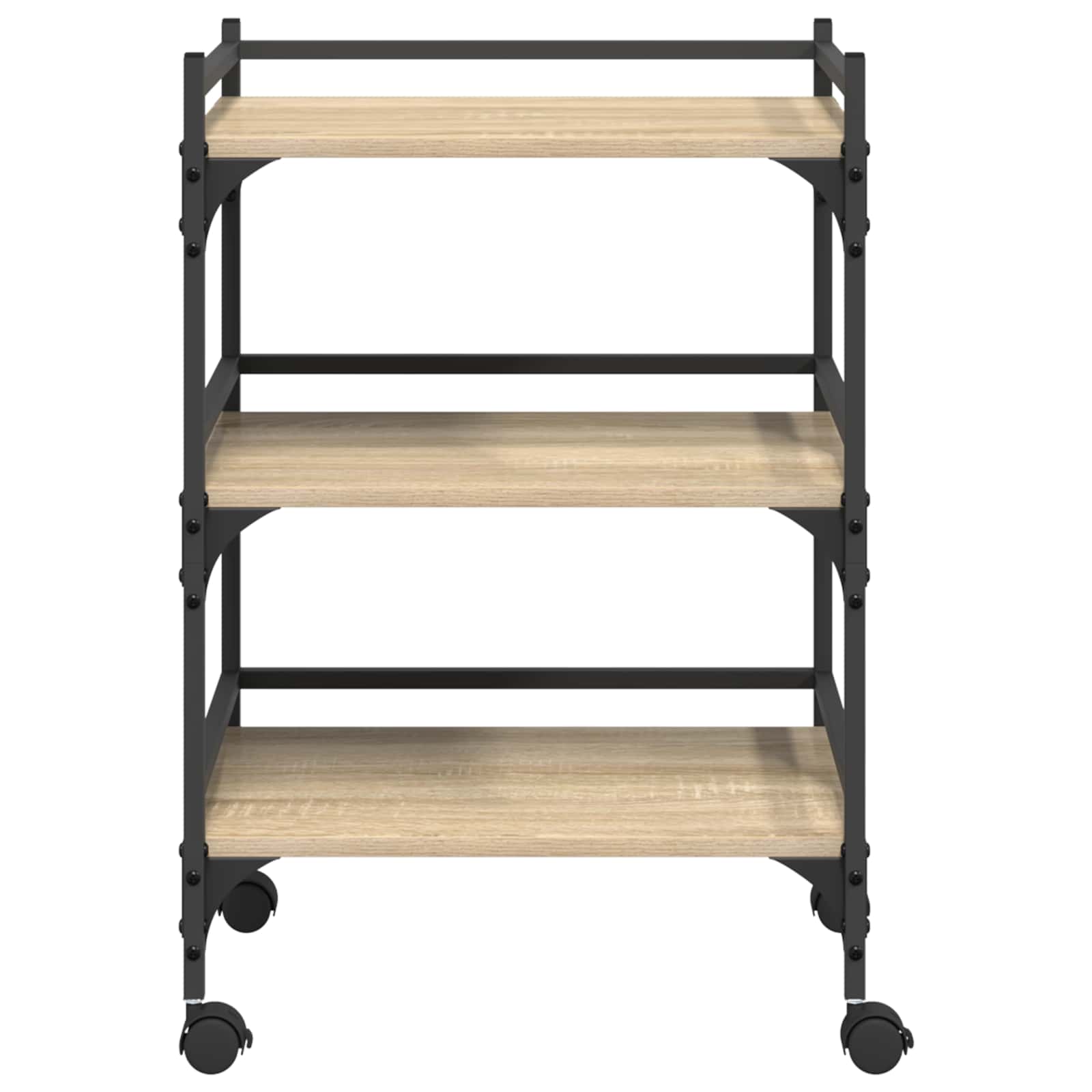 Kjøkkenvogn Sonoma Eik 50 X 35 X 75,5 Cm Konstruert Tre