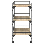 Kjøkkenvogn Sonoma Eik 50 X 35 X 75,5 Cm Konstruert Tre