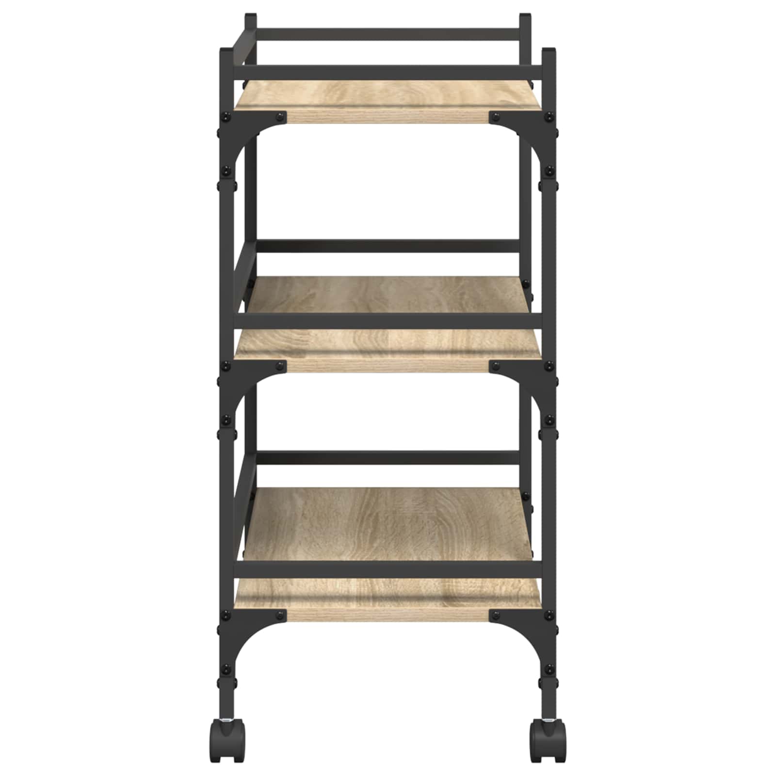 Kjøkkenvogn Sonoma Eik 50 X 35 X 75,5 Cm Konstruert Tre